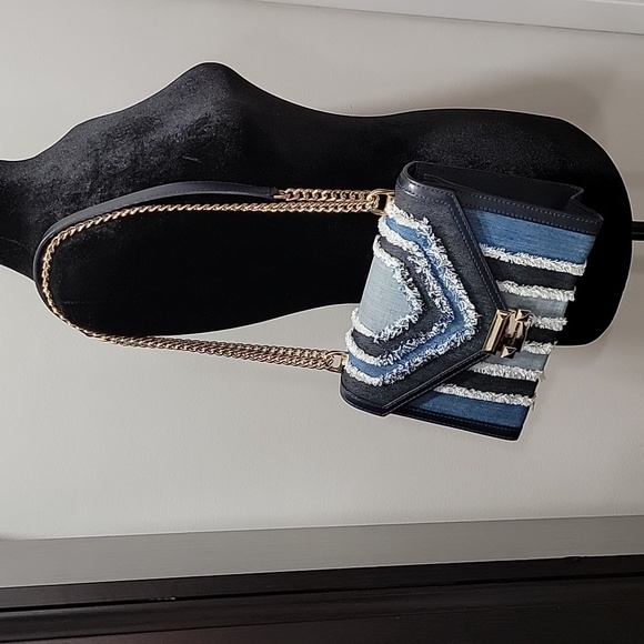 🔥RARE Michael Kors Whitney Denim Shoulder Bag, EUC - Picture 12 of 15